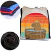 Retro Lustiges Capybara Don't Worry Be Capy T-Shirts Sommer Grafik Baumwolle Streetwear Kurzarm Geburtstagsgeschenke T-Shirt Männer