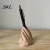 Desk Pen Organizer Funny Hand Gesture Holder for Desk, 3D Printed Stand Novelty Pencil Stand, Desktop Office Accessories Personalized Decor