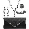Minimalist European Style Jewelry Set With Water Diamond Embellishments For Women