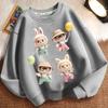 Loose Round-neck Hoodies for Children, Long-sleeved and Cute Round-neck Coats for Boys and Girls In Spring, Autumn and Winter