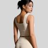 Women Thin High Shockproof Beauty Back Fixed Shoulder Yoga Running Fitness Sports Bra