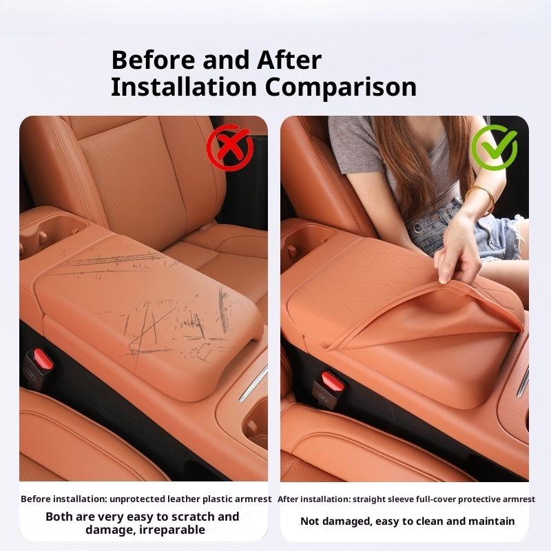 For Leapmotor C16/C10 Car Interior Decoration Modification Armrest Box Protective Cover Silicone Full Wrap Central