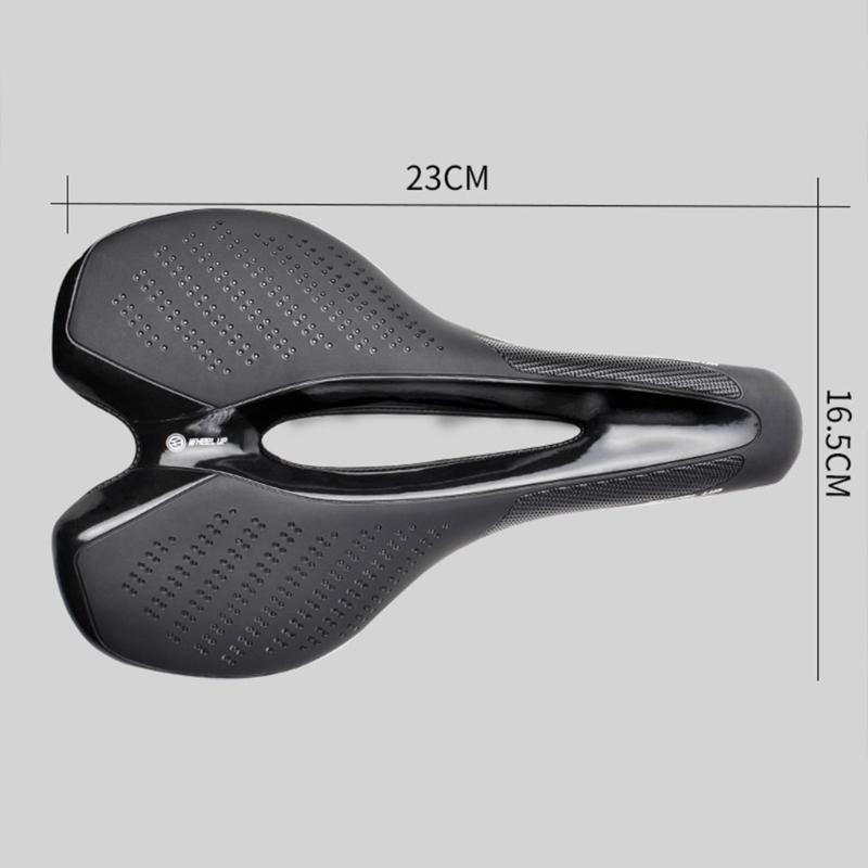 Comfortable Bike Saddles with Rear LED Light Safe Commuting Seat Cushions for Safe Night Cycling
