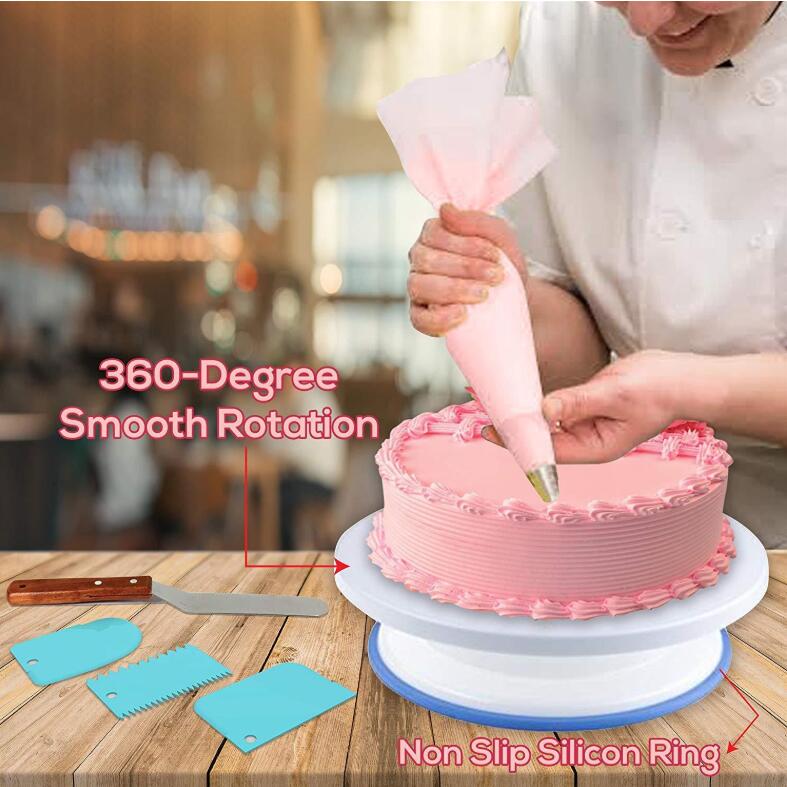73 Pieces Cake Turntable Decoration Decorating Mouth Set Decorating Table Baking Tools