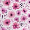 Royal Samt Stoff Polyester Zum Nähen - Motiv Blumen - Rdx2560