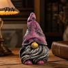 Colorful Yard Decor Hat Gnome Resin Statue, Faceless Dwarf Figurine with Wrinkled Hat, Cute Gnomes Waterproof Garden Ornament, Indoor Tabletop