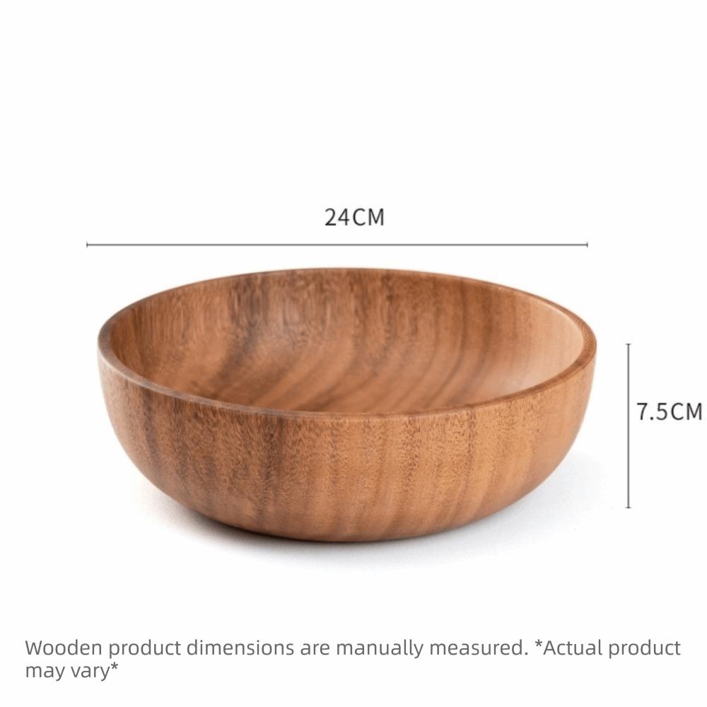 Ciotole di Legno Stile Giapponese Contenitori Rotondi per Cibo Nuove Ciotole per Insalata Articoli per la Cucina