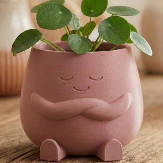 Adornos para Macetas Impresión 3D Lindo Soporte de Planta de Escritorio Duradero PLA Decoración del Hogar para Suculentas