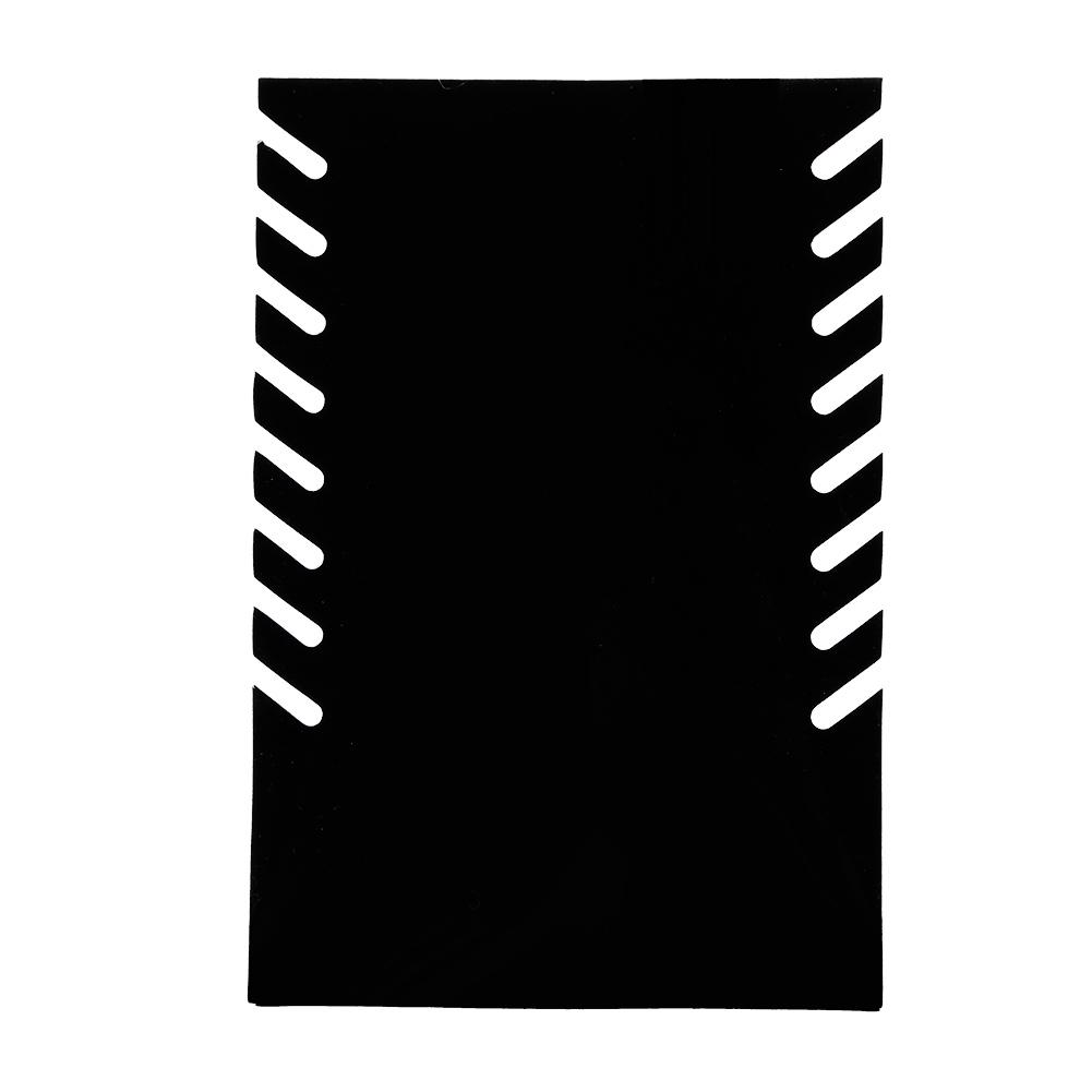 Svart flanell halskjede anheng Kjede smykker Bust Display Stands Hanger Holder Rack