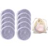 10PC Reusable Makeup Remover Pads Washable Round Bamboo Make Up Pads Cloth Nursing Pads Skin Cleaning SkinCare Tools
