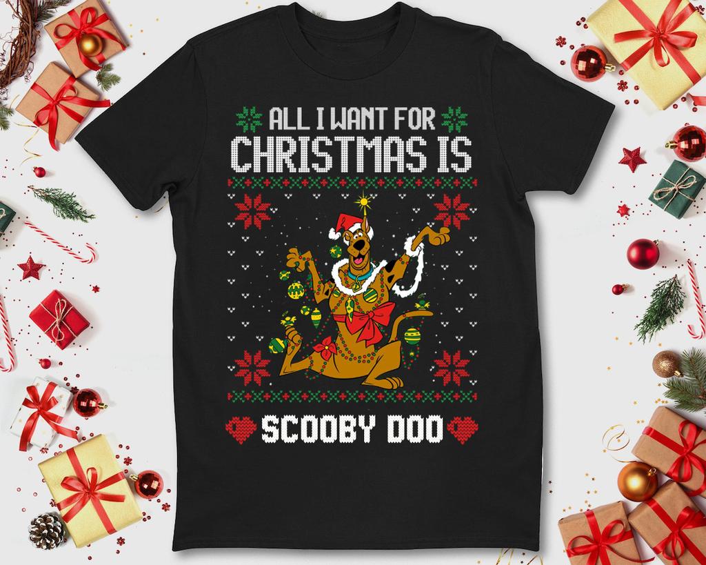 Scooby Doo christmas T-shirt For men Women All Size S-4XL