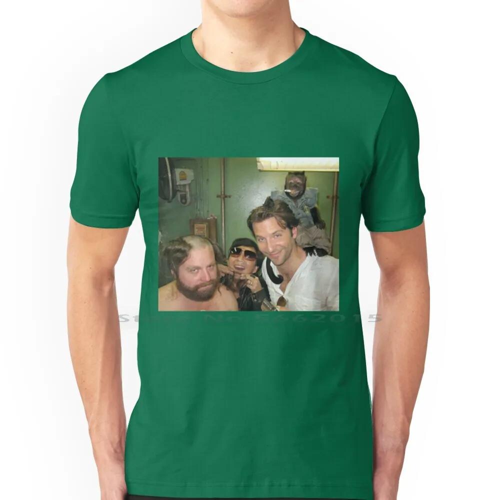 / Hangover Poster Poster T Shirt 100% Cotton Funny The Hangover Party Drunk Movie Beer Drinking Bradley Cooper Comedy Short