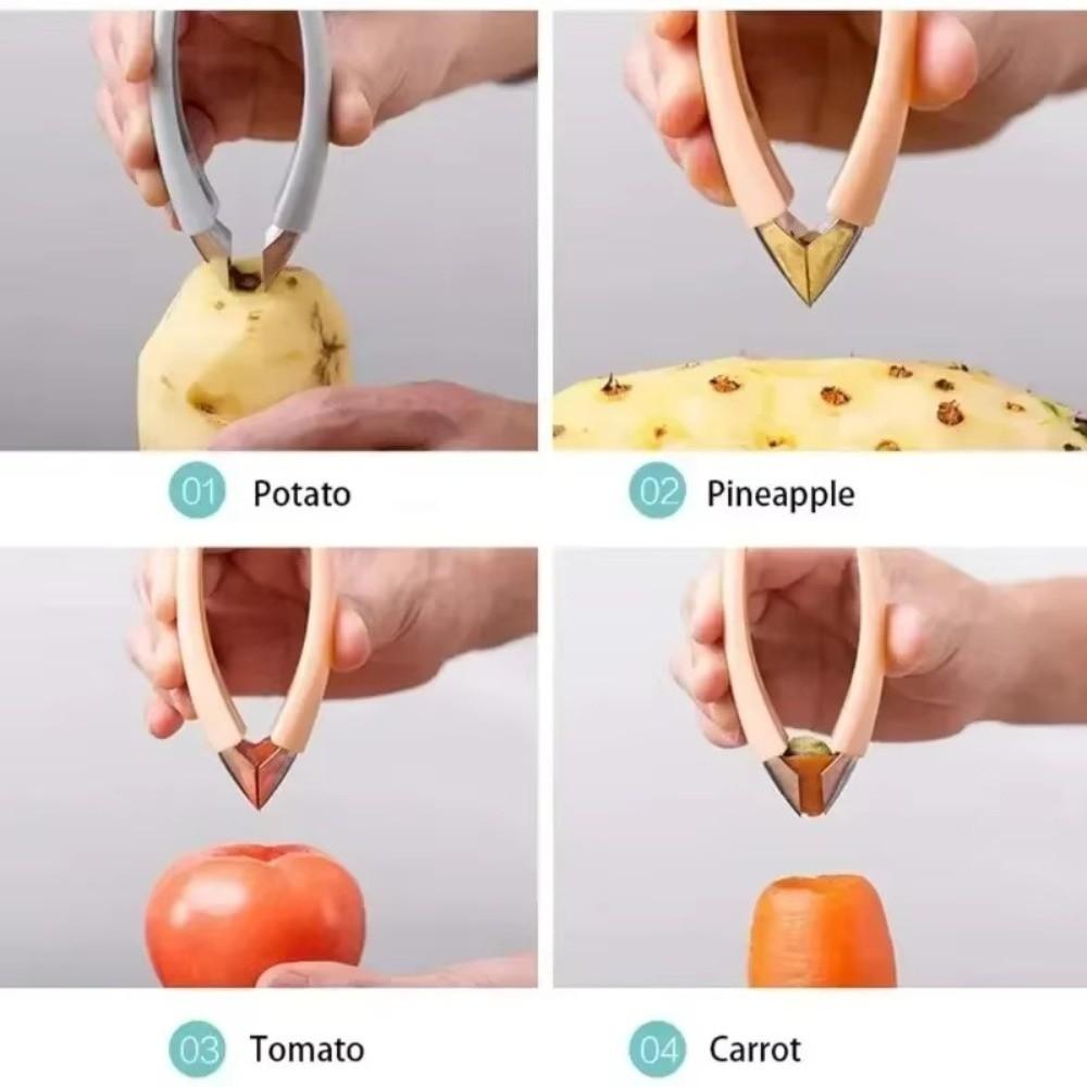 Multi-functional Pineapple Corer Pliers Stainless Steel Portable Fruit Seed Remover Tool Durable Easy to Use Stem Remover Clip