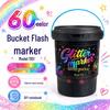 Washable Glitter Markers for Kids - Soft Tip Super Sparkle Colors for Art & School
