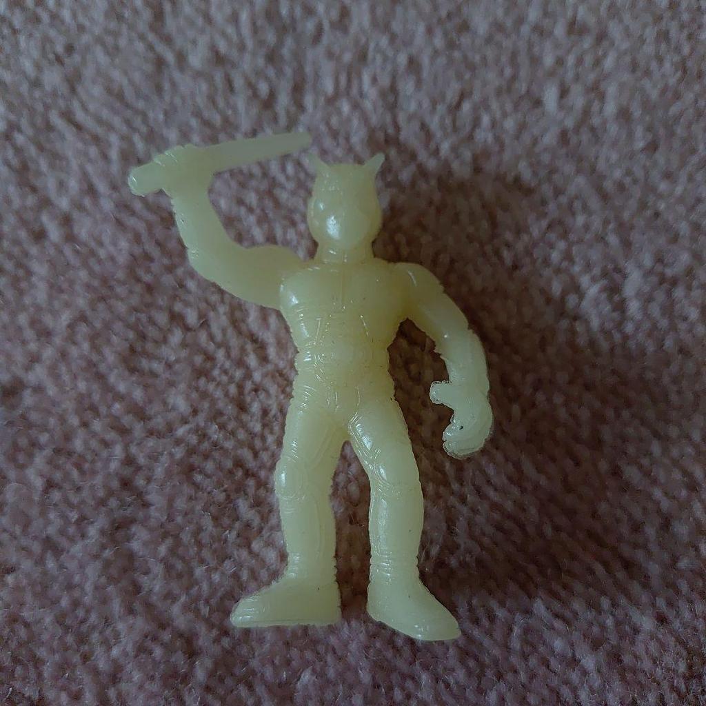 [USED] This Is a Bio Rider Eraser from Kamen Rider Black RX. It Came As a Bonus with Meiji Chocolate Snacks.