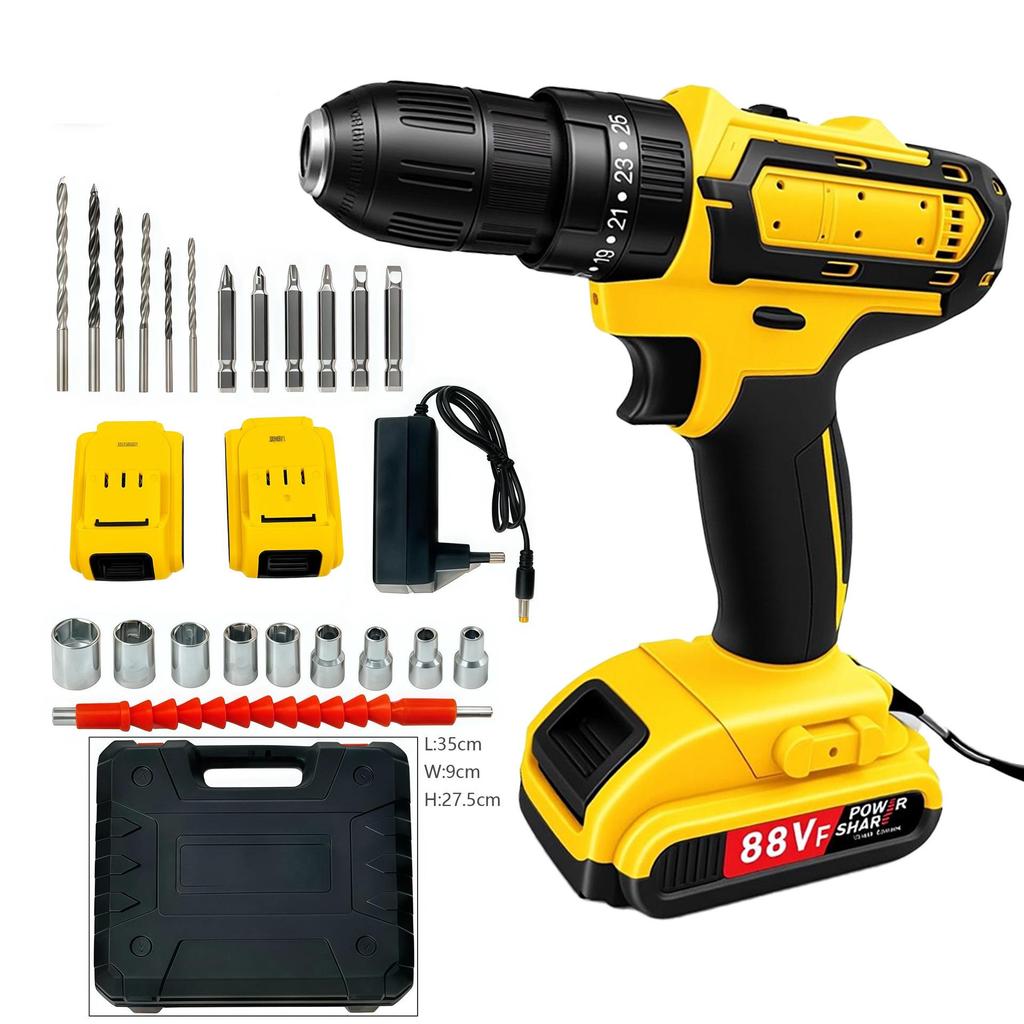 Rechargeable Dual-Use Lithium Electric Drill & Screwdriver for Home and Industry