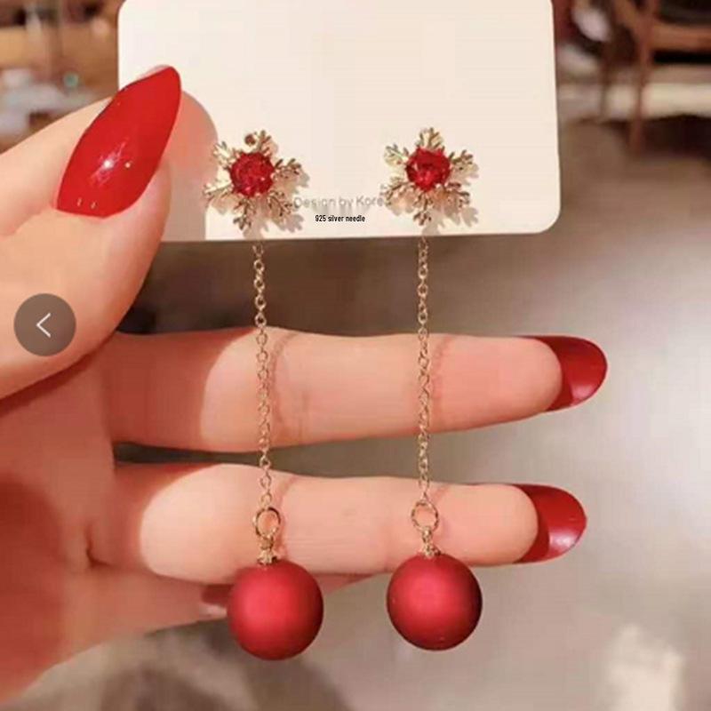 Koreanische stilvolle Quastenohrringe: Glänzend, luxuriös und figurschmeichelnd Sommer-Mode für Frauen