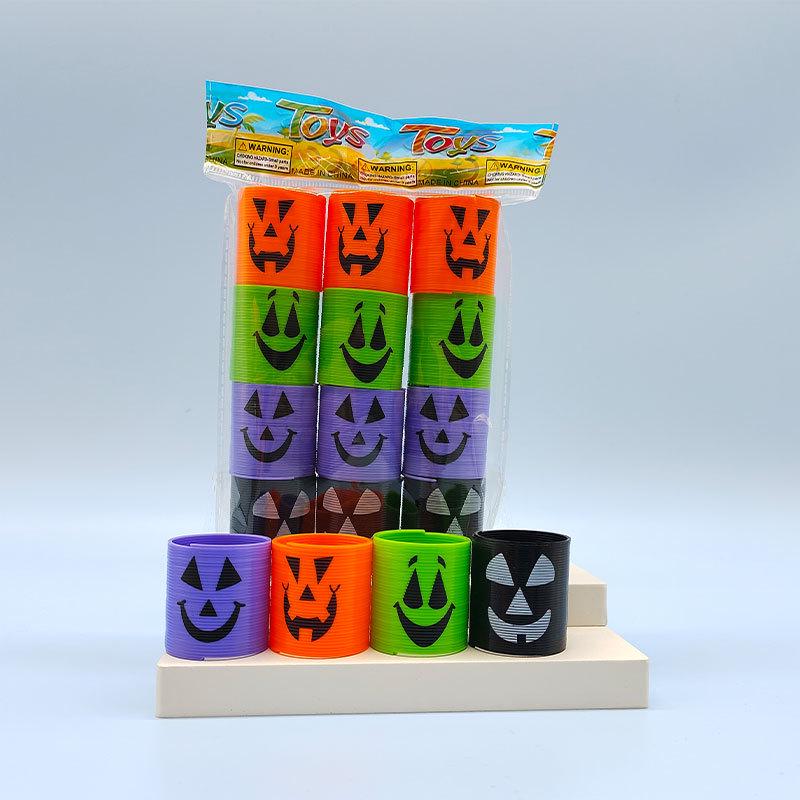 Colorful Children's Mini Smiley Rainbow Elastic Rings - Fun Spring Toys