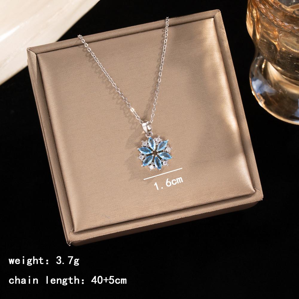 Light Luxury Zircon Full Diamond Choker Necklace Titanium Steel Versatile Minimalist Accessories for Women