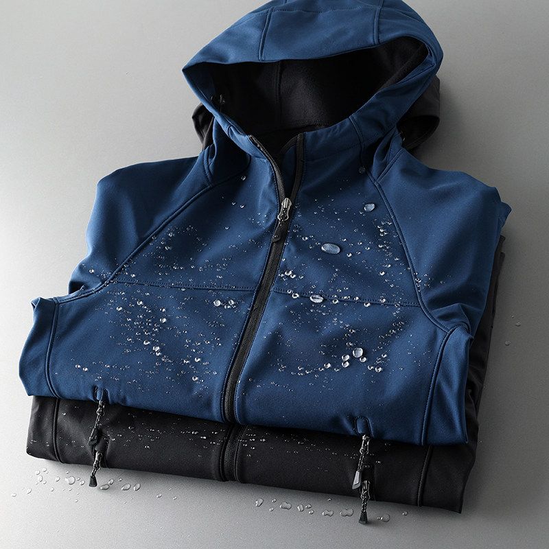 Label Cutting Winter Thicken Thermal Parka Soft Shell Jacket