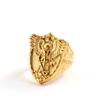 Vintage Stainless Steel Men's Ring Solid Punk St. Michael's Angel Dragon Slayer Ring
