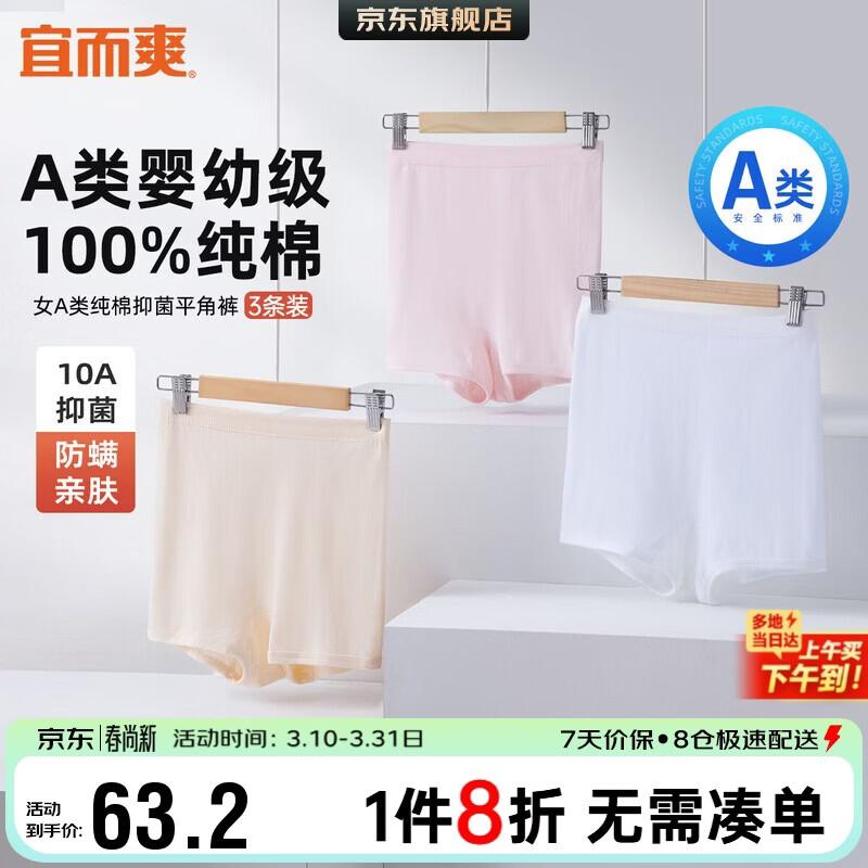 

Yiershuang Women s 100% Cotton Antibacterial Boxer Briefs 3-Pack 2XL