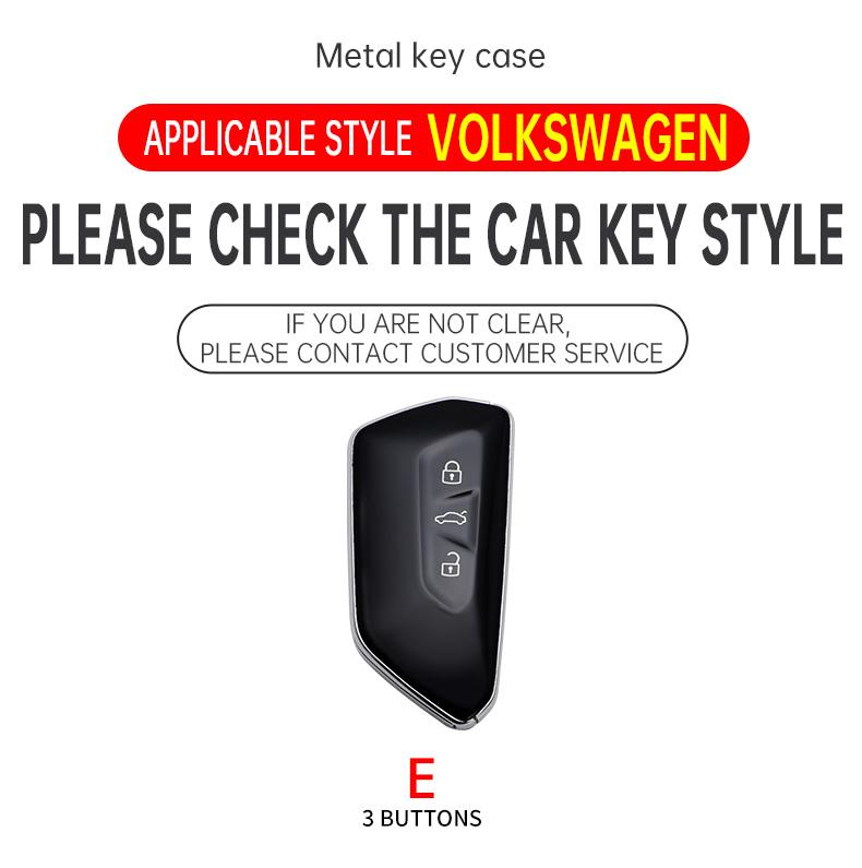 Carbon Fiber Car Key Case Cover For Vw Volkswagen Golf 8 Mk8 Cupra Skoda Octavia A8 Seat Leon Mk4 Kodiaq Seat Ateca Accessories