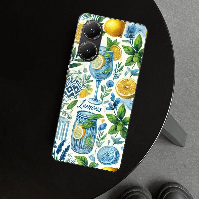 Summer Fruits Lemon Phone Case Cover for Xiaomi Poco X6 X5 X7 Pro F7 Ultra Redmi 15C 15 13C 13 12C 12 10C 10 10A 9C 9A 9T 9 Coqu
