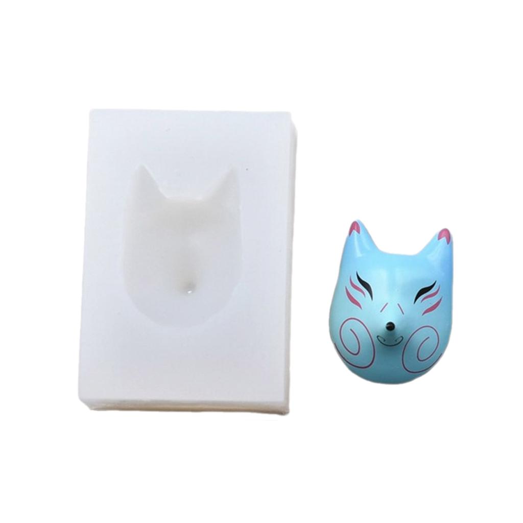 DIY Clay Mold for Keychain Jewelry Accessories Realistic Masks Creating Mold Delicate Lowrie Shaped Mask Clay Moulds
