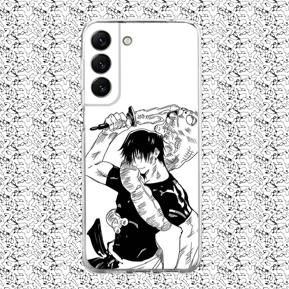 Toji Jujutsu Kaisen Fushiguro Phone Case For Samsung S24,30,21,22,23,20 FE,lite,PIus,Ultra,5G,Note,9,10 Transparent Cover
