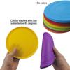 6 Pack Silicone Dog Flying Disc Funny Dog Toy For Outdoor Training