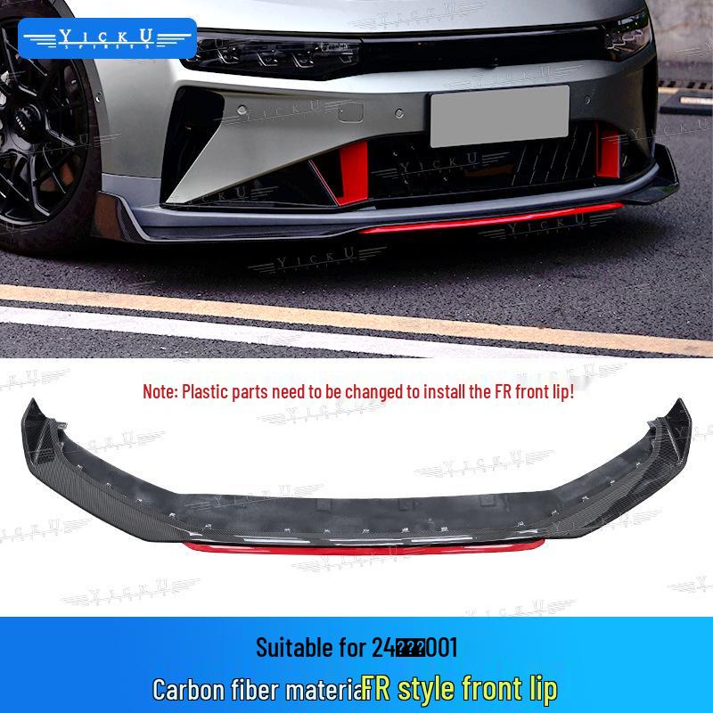 Zeekr 001 '24-25 Carbon Fiber Body Kit: Front Lip, Rear Diffuser, Side Skirts, High Tail Wing
