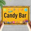 Vintage Tin Sign Candy and Marmalade 30x20cm Retro Decor for Kitchen Bar