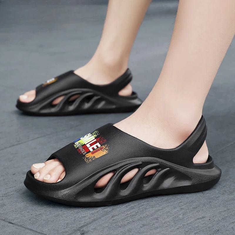 Fashion Open Toe Height Men's Sandal With Platform Casual Male Shoe Wholesale Breathable New Summer Low Price Outdoor Non-slip Adult V