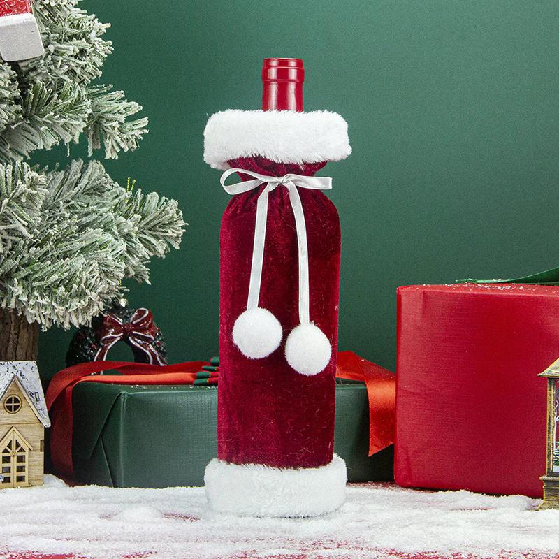 Wine Christmas Bag, Wine Bottle Gift Bag, Reusable Wine Bottle Covers For Xmas Christmas Wedding Birthday Holiday Party Decor