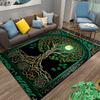 Moonlit Tree of Life Rug, Elegant Decor Design Suitable for use as an anti-slip game mat for living room and bedroom sofas