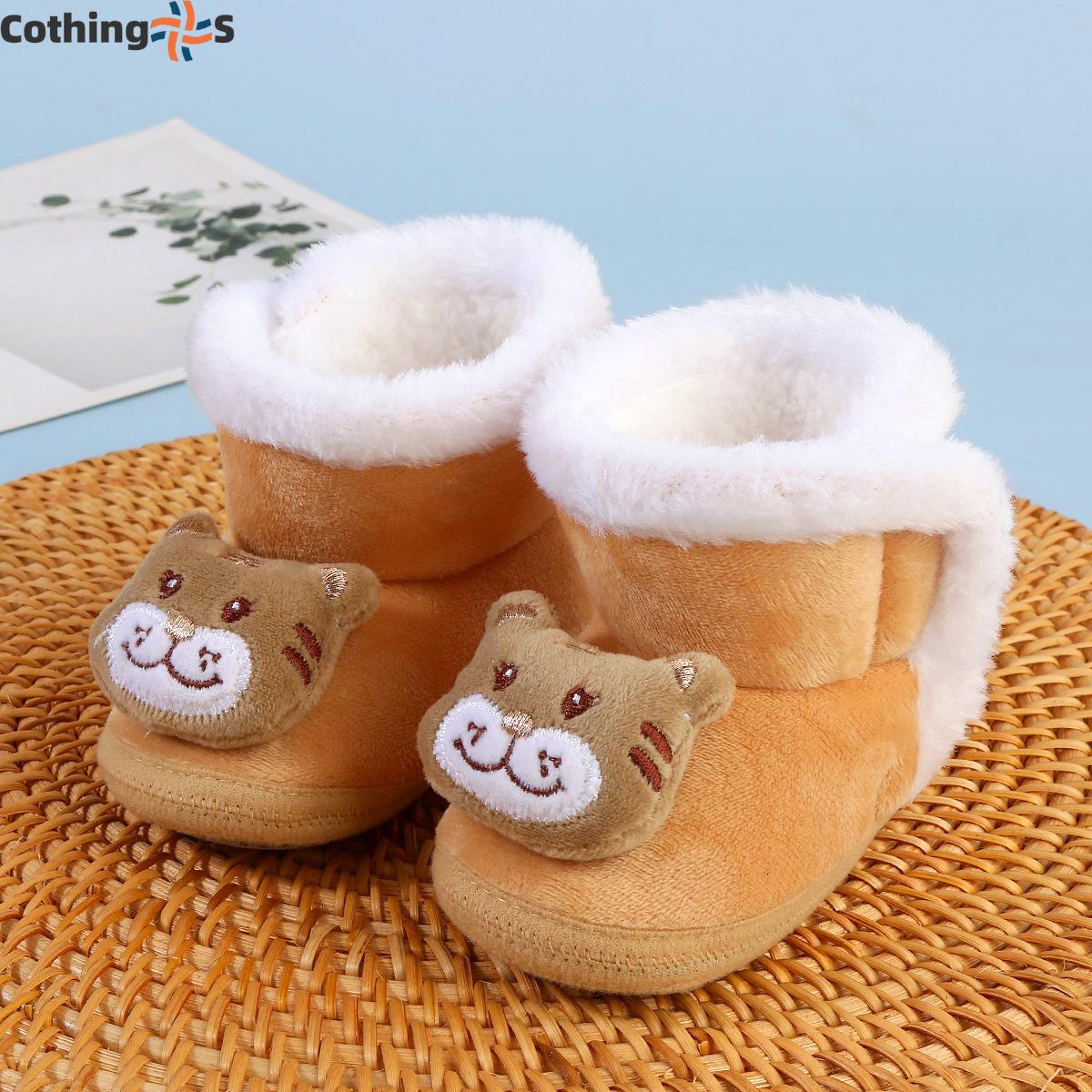 Детская обувь зимняя теплая на липучках для детей лет зимняя мягкая обувь для ходьбы — фото 8