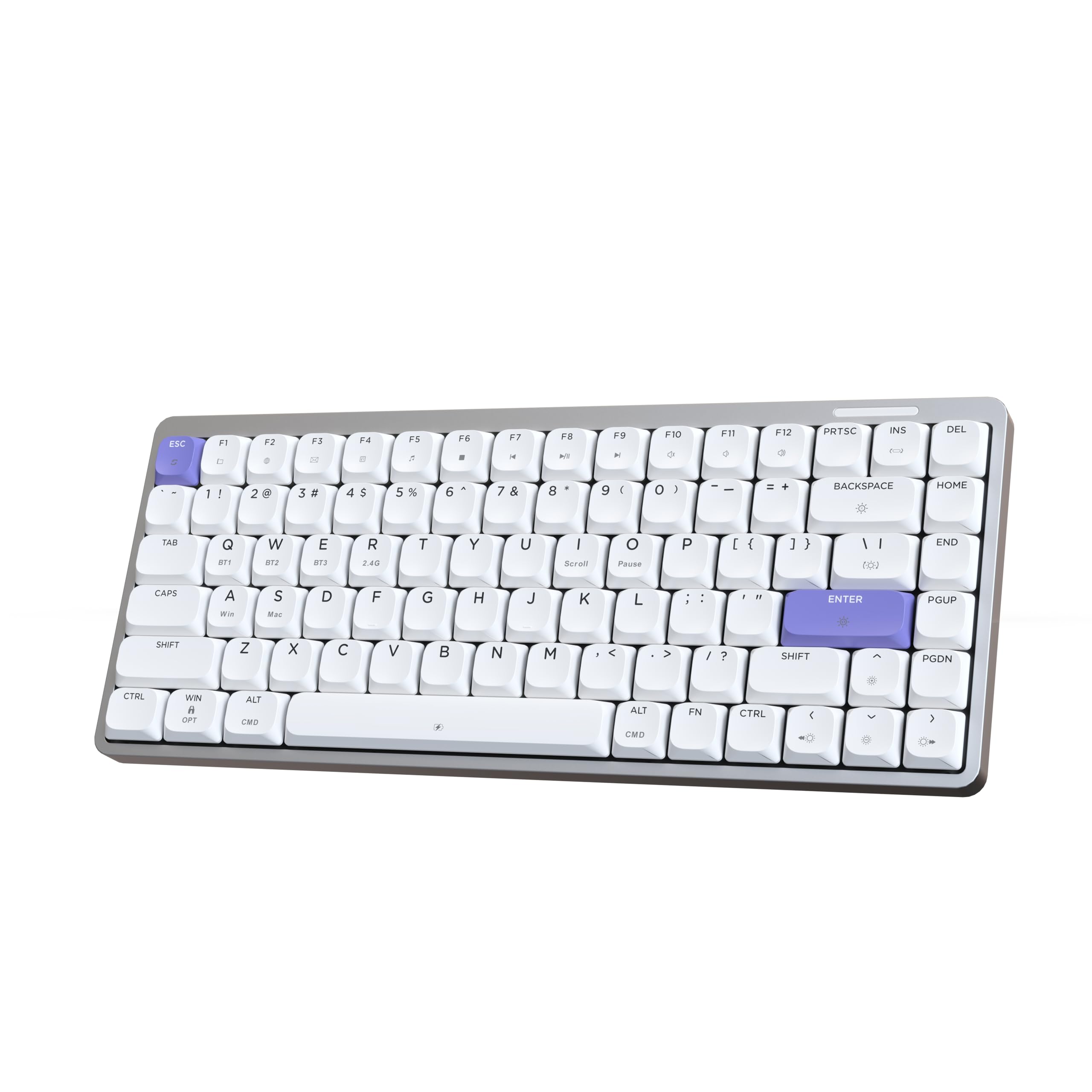 

EPOMAKER Luma84 Slim Aluminum Wireless Mechanical Bluetooth Wired Gaming RGB Technical Standards Compliance Certified Gateron Brown Keyboard, QMK/VIA