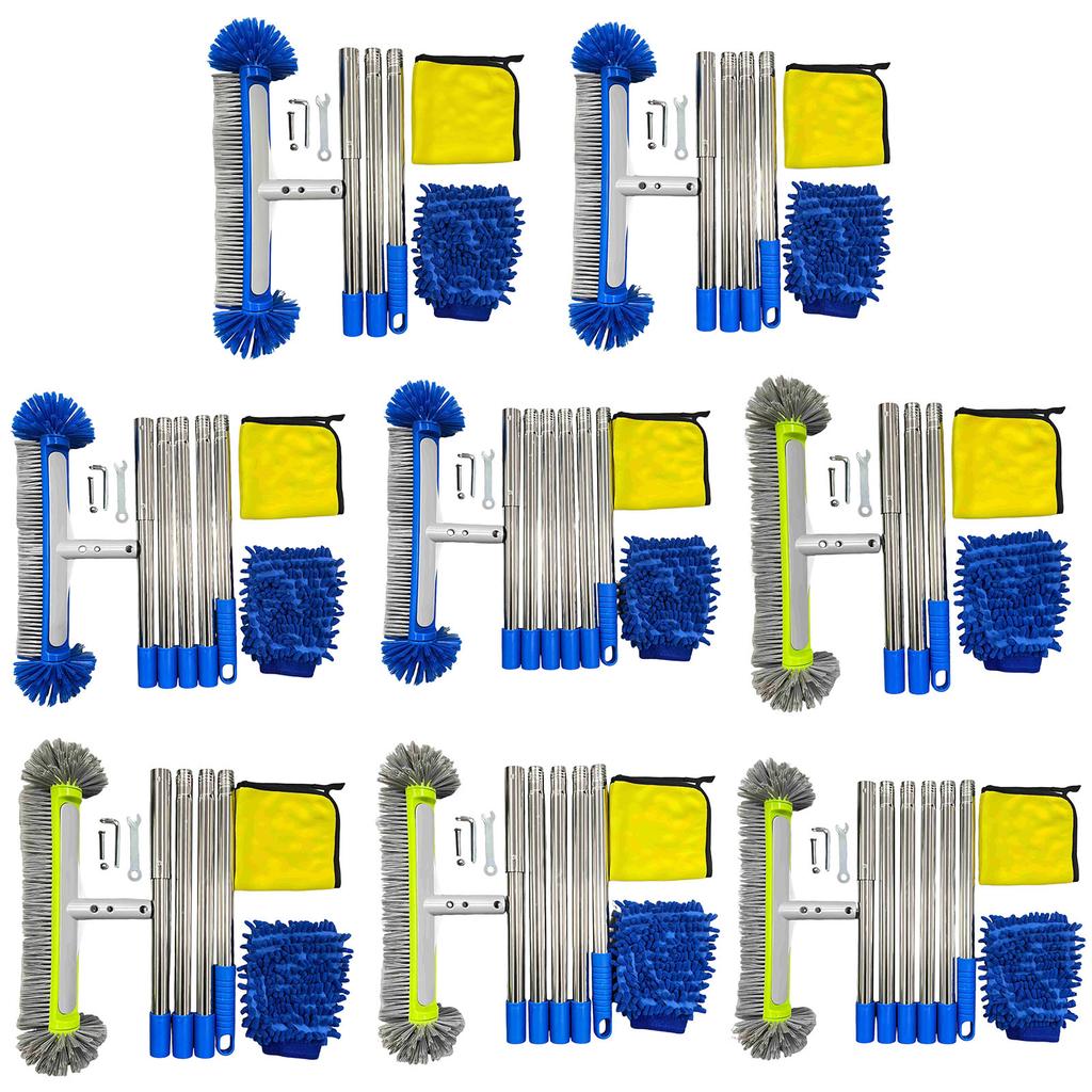 Swimming Pool Round Scrub Brushes with Around Nylon Bristles Enhanced Pool Brushes for Cleaning Shower Bathroom Patio Pool
