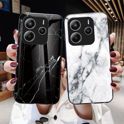 Funda de Teléfono de Cristal Templado con Marmoleado Para Xiaomi Redmi 9 A3 10 11 12 Pro Plus 5G 13T 9T 9C 13C 14C Poco X5 X3 F6 X6 M6 F5 C65 14T 10T 11T 13 Lite Cubierta