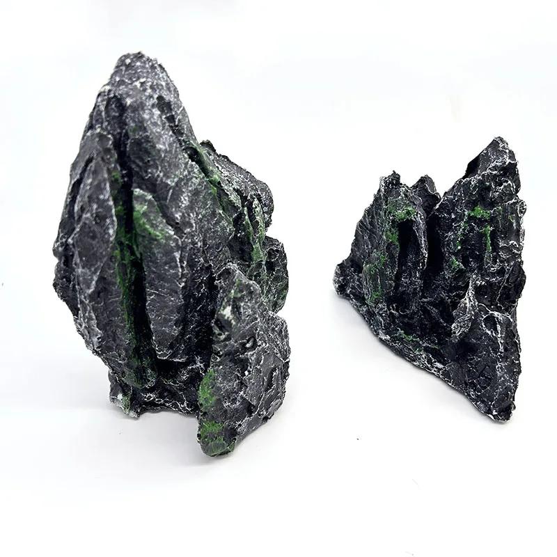 Simulated Stone Aquarium Decor Beautiful Stone Rockery Landscaping Fish Tank Resin Decoration Aquarium Accessories