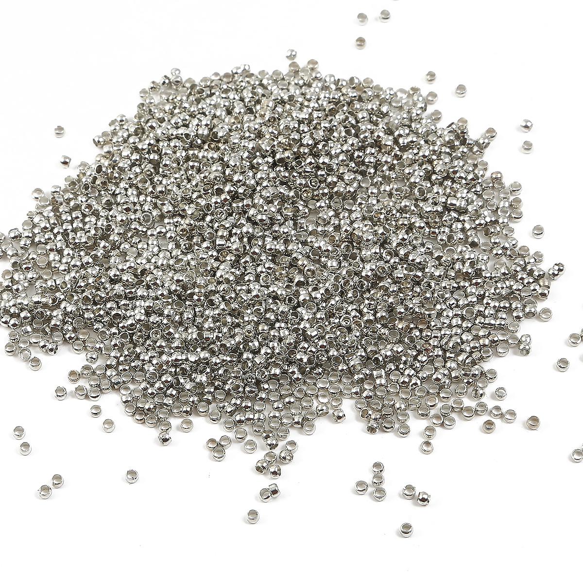 

100-500 шт. Мікростопорна трубка, вільні намистини, протиковзке розташування, мідні розпірні намистини, ювелірні вироби своїми руками 2mm 500pcs