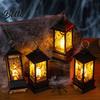 Flexible Placement Lamp Halloween Night Light Vintage Battery Operated LED Lantern Simulated Flickering Flame Warm Glow Light Lantern for Party Home