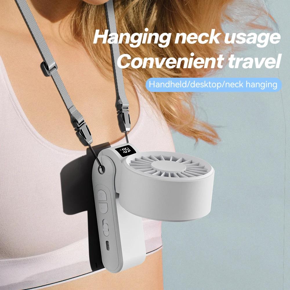 Noise Free Portable Mini Fan High speed fan 3000mAh Rechargeable Battery USB Fan Foldable Handheld for Outdoor