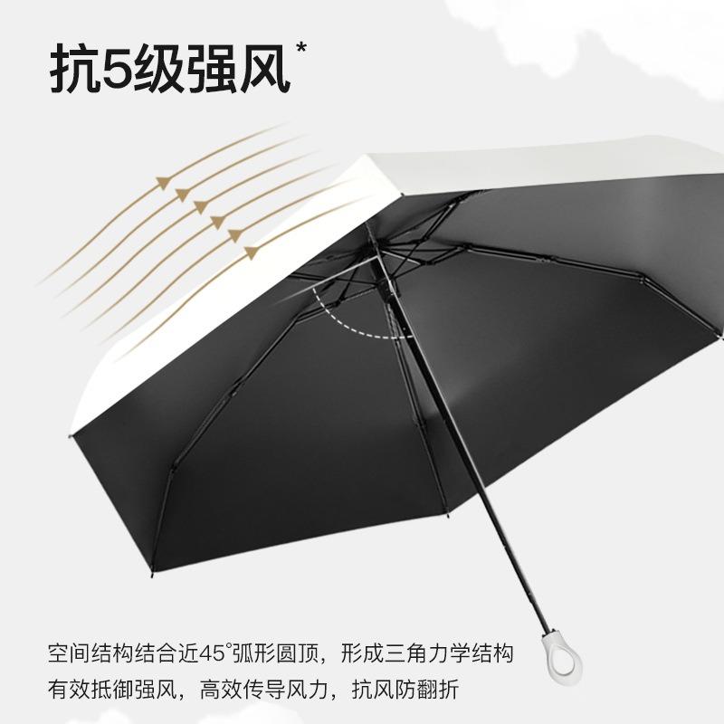 New 50% Off Six-bone Hand Open Ring Sun Umbrella Sun Protection Sunshade Vinyl UV Protection Folding Umbrella
