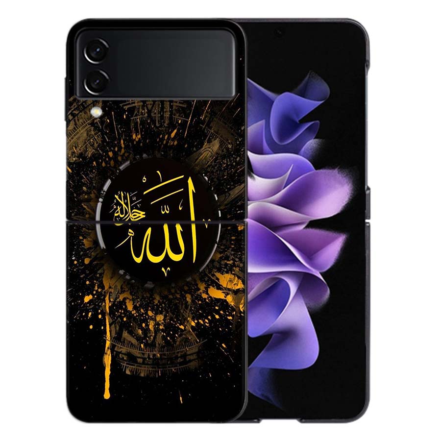 Trendy Simple God Coque For Samsung Z Flip7 6 Galaxy Case Shockproof Z Flip5 Z Flip3 4 5G Hard Cover Phone TPU PC Hard Funda