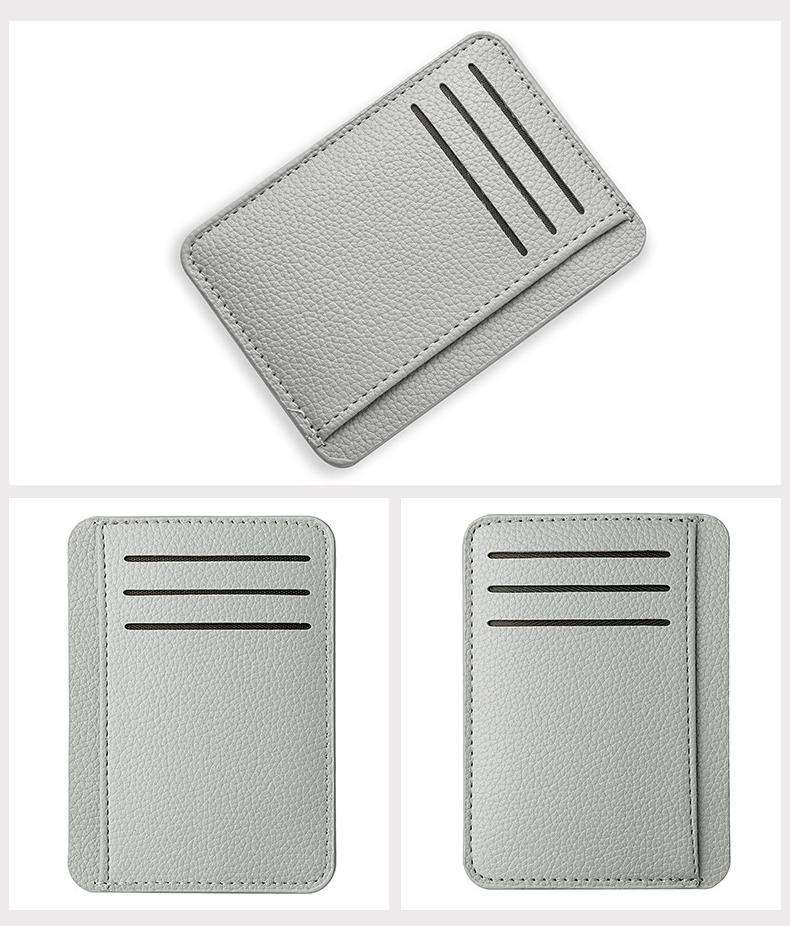 Short Ultra Thin Card Case Female Mini Multi-Card Fashion Bank Card Credit Card Holder Wallet Simple Pu Leather Card Holder