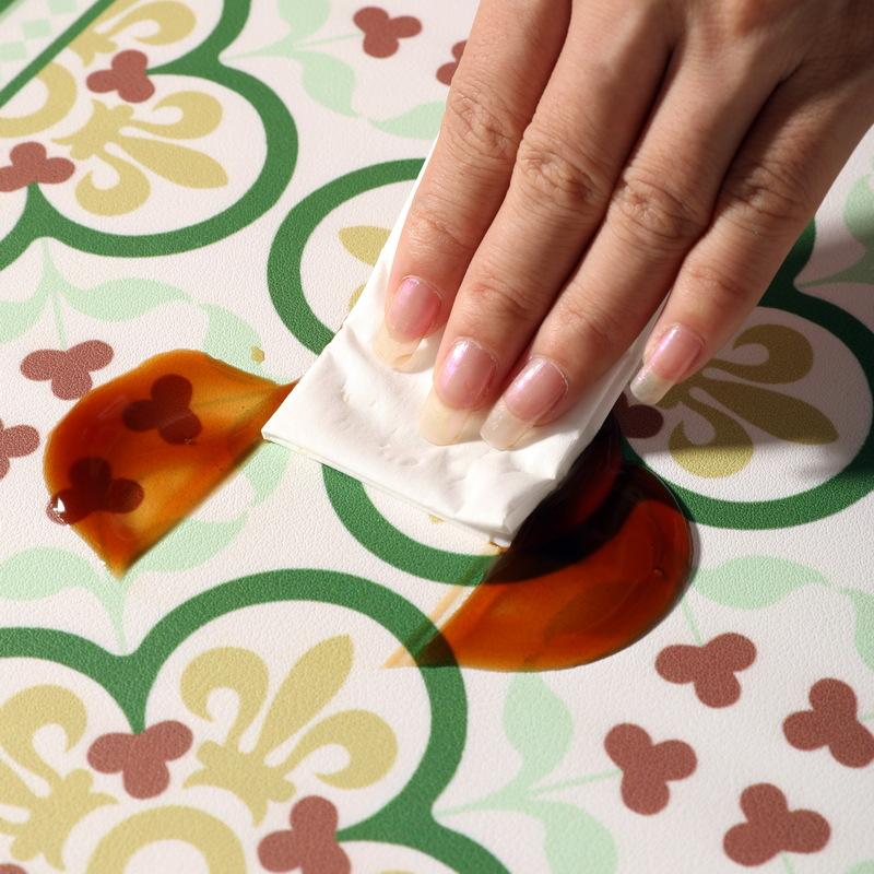 Vintage Floral PVC Leather Placemats Romantic Retro Dining Table Mats Heat Resistant Waterproof Washable Bowl Pads Home Decor