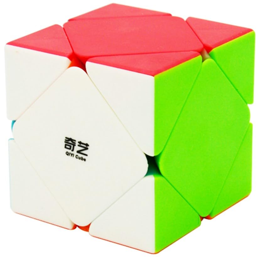 Kancharo Skewb Cube [Includes Pouch for Convenient Storage] (Sticker-Free, Skewb)