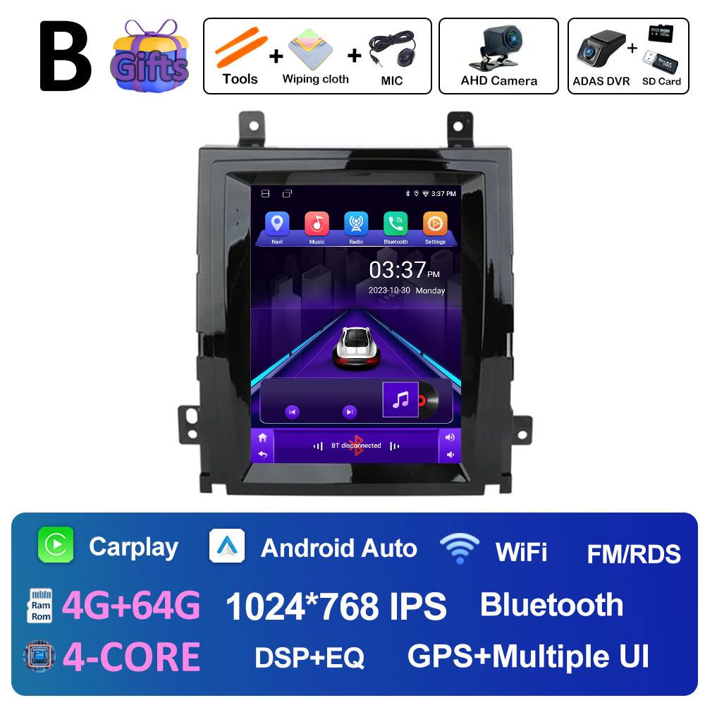 For Cadillac Escalade 2007 2008 2009 2010 2011 2012 2013 Android Auto Wireless Carplay 9.7 inch Touch Screen WIFI Accessories 4G